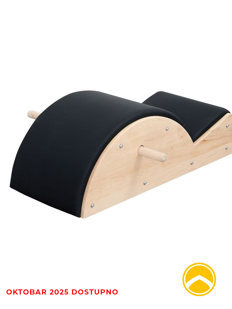 ORPTOPEDSKI JASTUK PILATES OPREMA SPARTA FITNESS SOLUTIONS Barrel ortopedik për shtyllën kurrizore (ah i bardhë) - pajisje pilatesi - The Orthotic Bed for Spine Backbone (White Maple) - Image 1